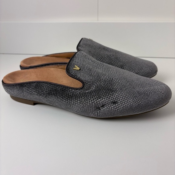 Vionic Gray Suede Carnegie Slip On Mules - Picture 1 of 8